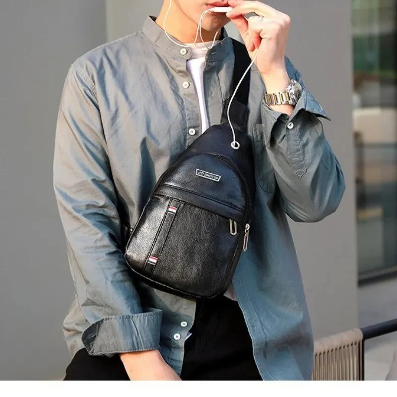 Bolsa Box Vertical em Couro PU